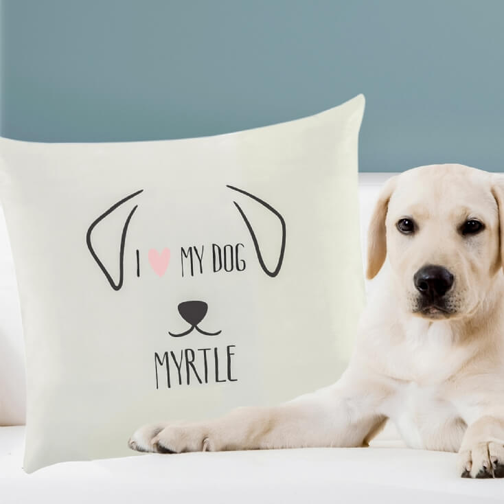 Personalised Dog Cushion Cover