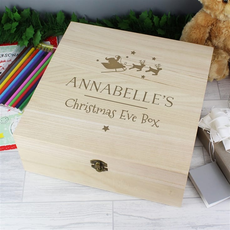 Personalised Wooden Christmas Eve Box Find Me A Gift