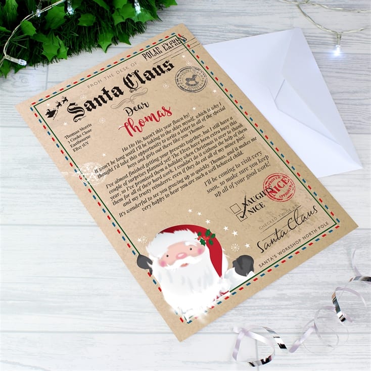 Personalised Santa Letter Find Me A Gift