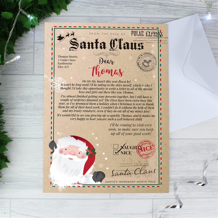 Personalised Santa Letter | Find Me A Gift