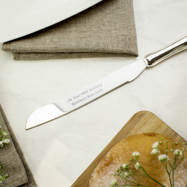 personalised wedding cake knife
