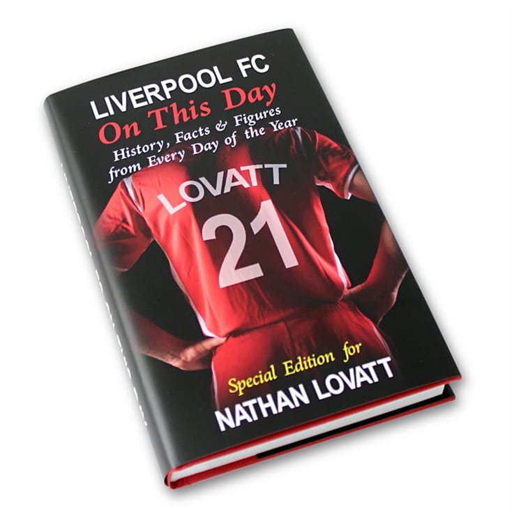 personalised liverpool FC book