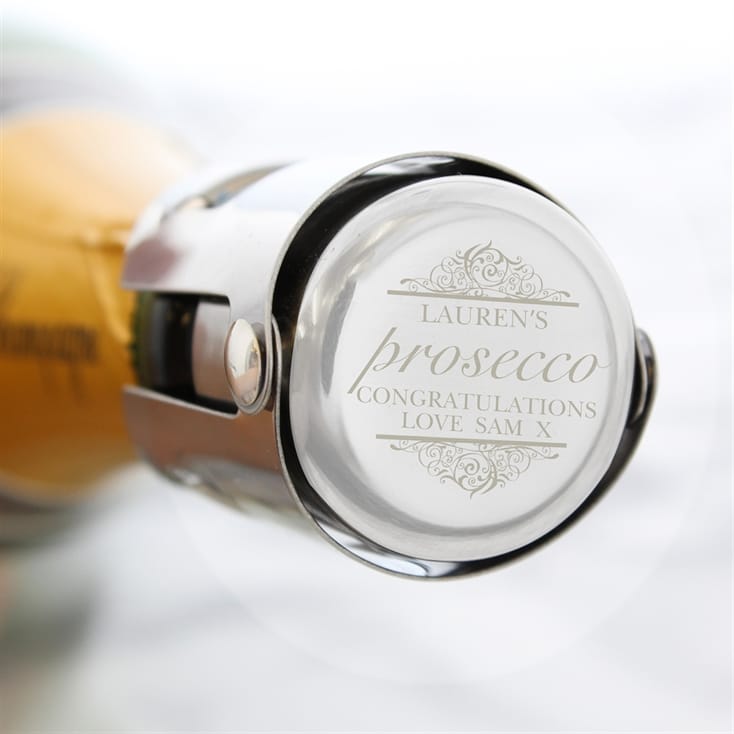 Personalised Prosecco Bottle Stopper Find Me A Gift