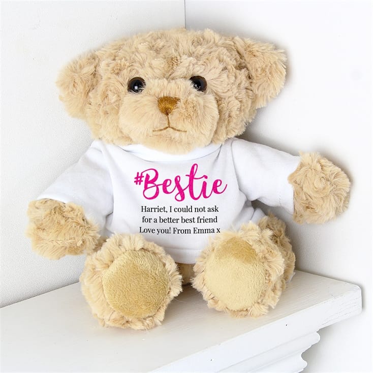 teddy bear with personalised t shirt