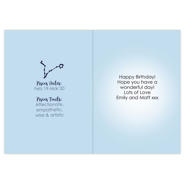 Personalised Zodiac Birthday Cards