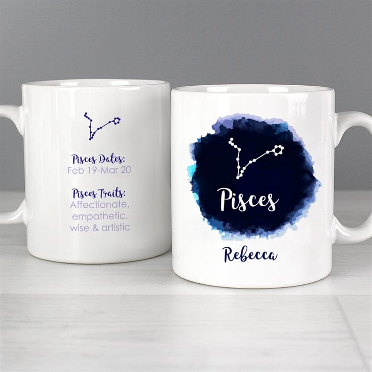 Personalised Zodiac Birthday Mugs