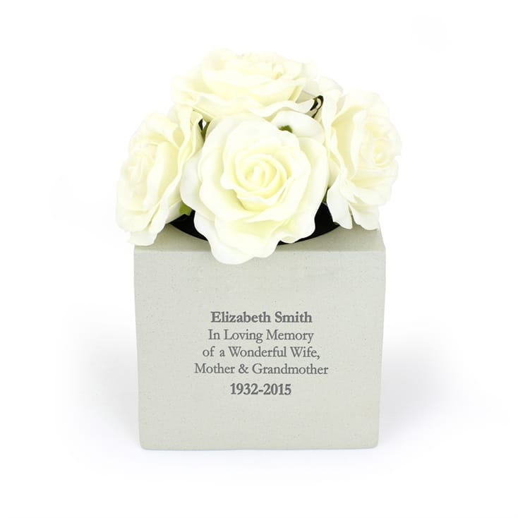 Personalised Memorial Vase Find Me A Gift