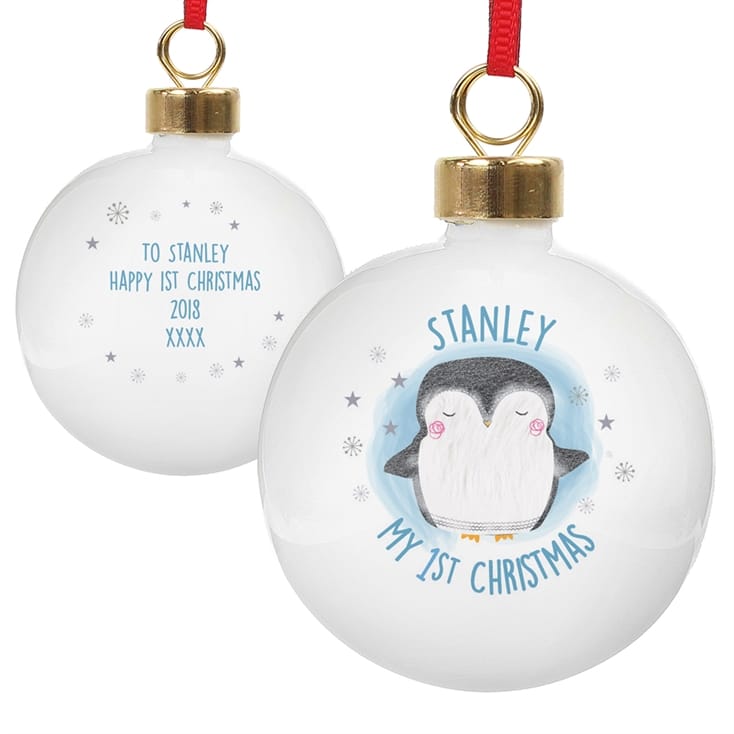 Personalised 'My 1st Christmas' Bauble