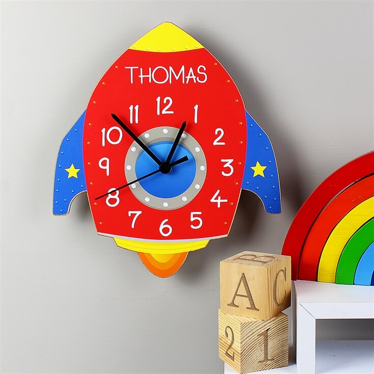 Personalised Wooden Children's Clock Find Me A Gift