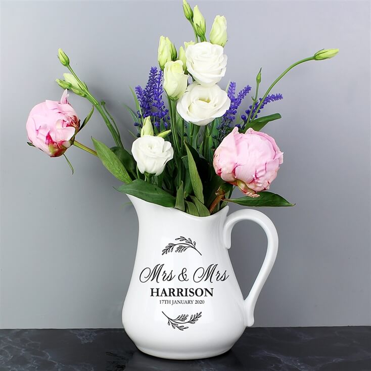 Personalised Wedding Flower Jug Find Me A Gift