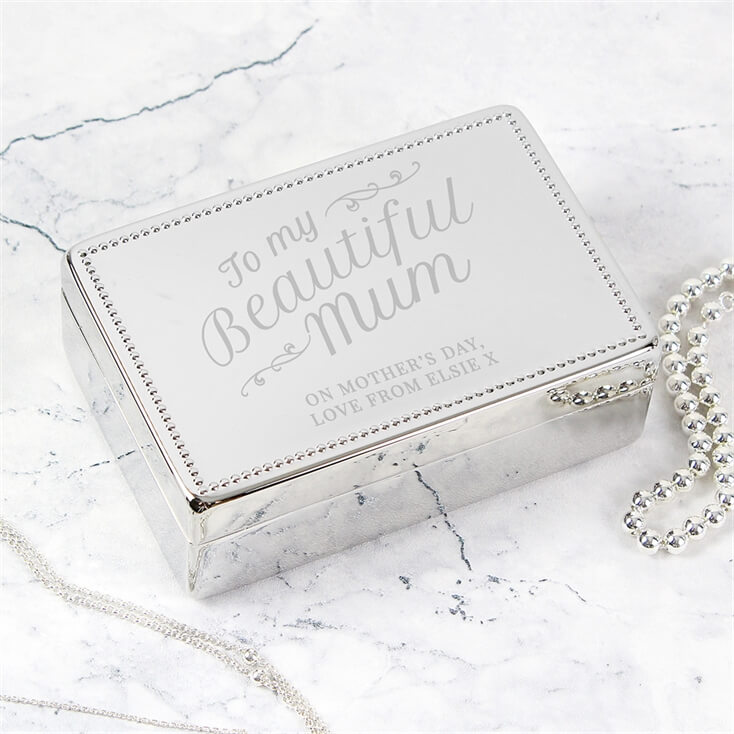 Personalised Beautiful Mum Jewellery Box Find Me A Gift