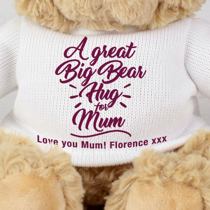 Personalised Bear Hug Teddy