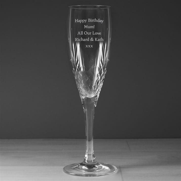 Personalised Crystal Champagne Flute Find Me A Gift