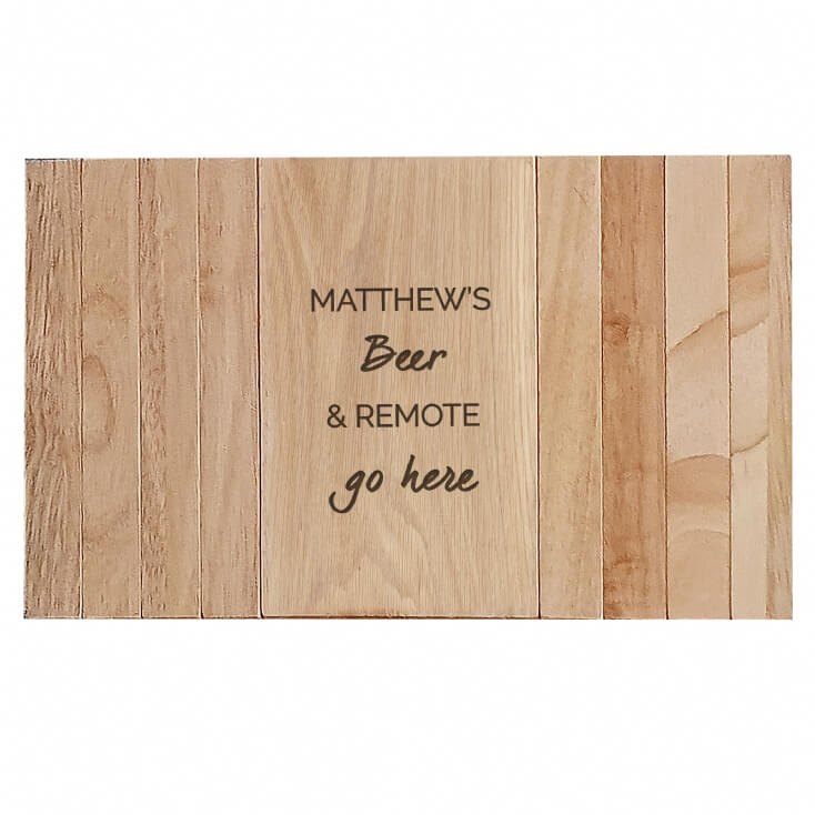 Personalised Free Text Wooden Sofa Tray