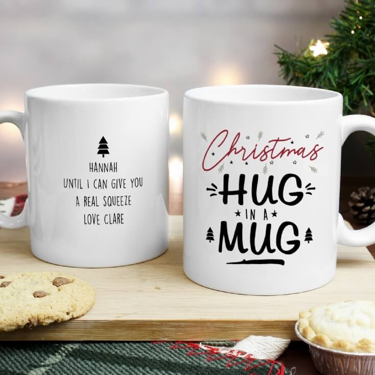 Personalised Christmas Hug Mug Find Me A Gift