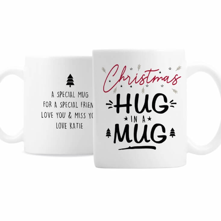 Personalised Christmas Hug Mug