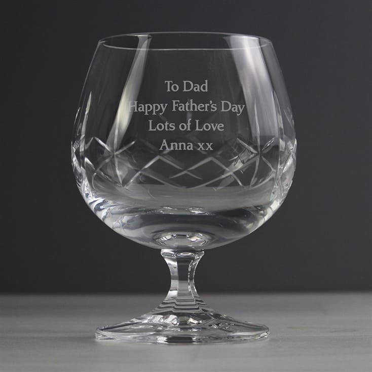 Small Crystal Personalised Brandy Glass