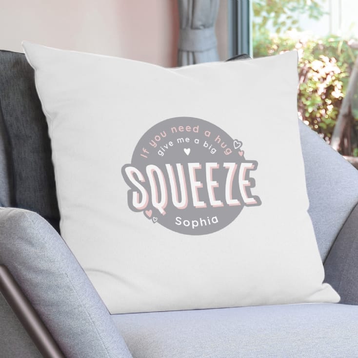 Personalised ‘Big Squeeze’ Cushion Cover