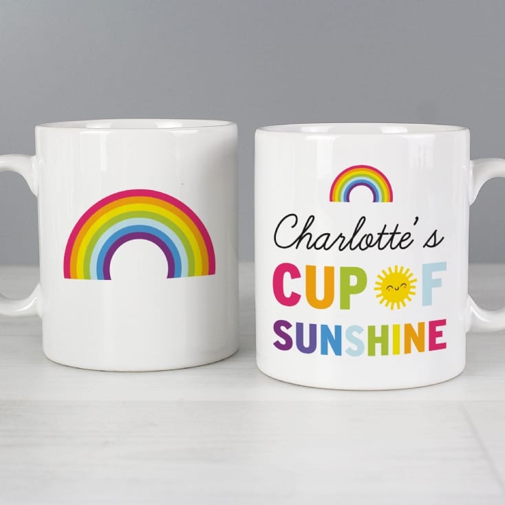 Personalised Rainbow Cup of Sunshine Mug