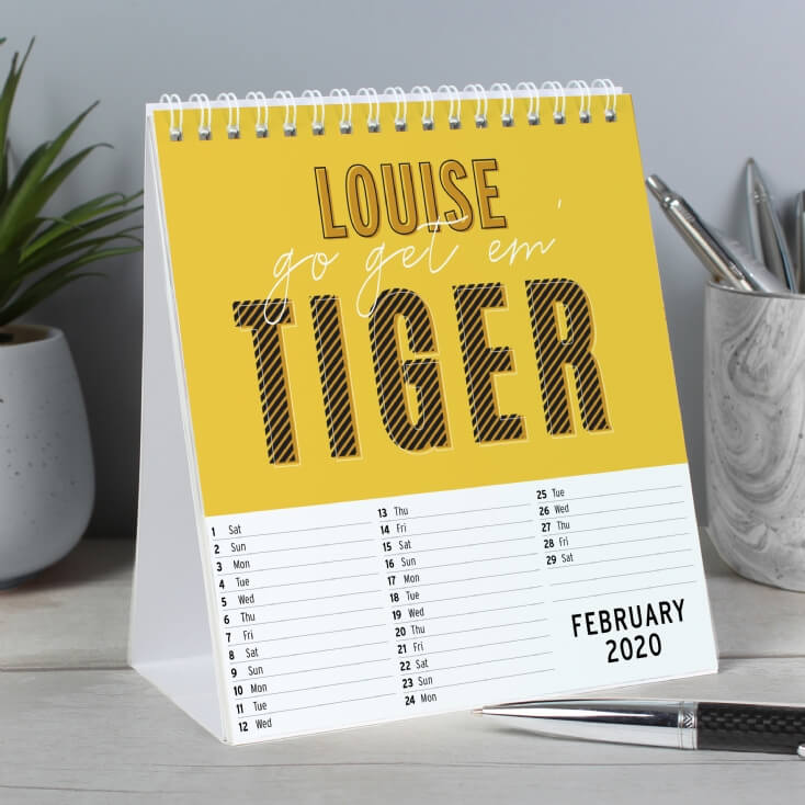 Personalised Motivational Quotes Desk Calendar Find Me A Gift