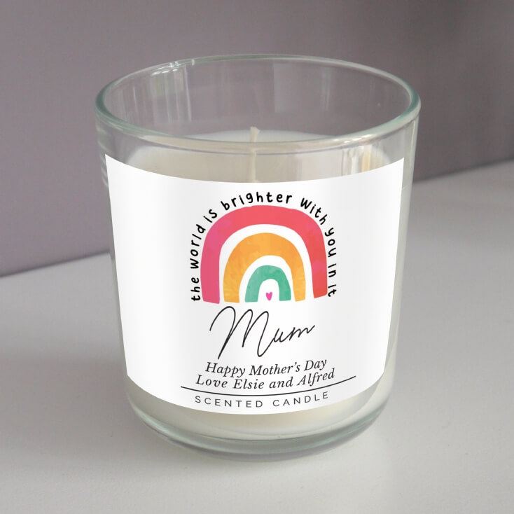 Personalised You Make The World Brighter Candle