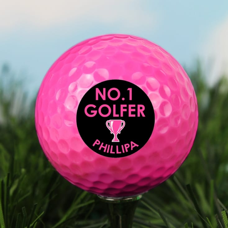 Personalised Pink Golf Balls Find Me A Gift