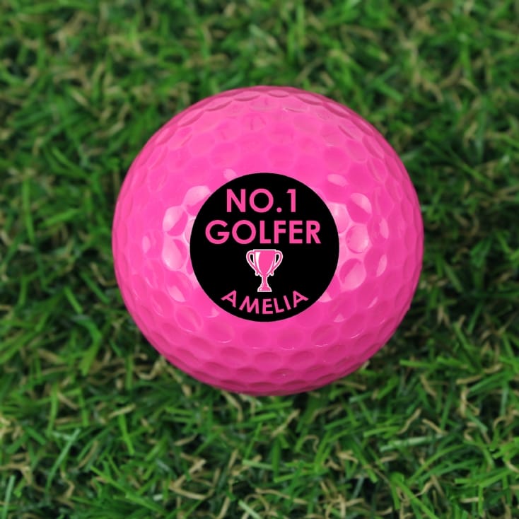 Personalised Pink Golf Balls Find Me A Gift