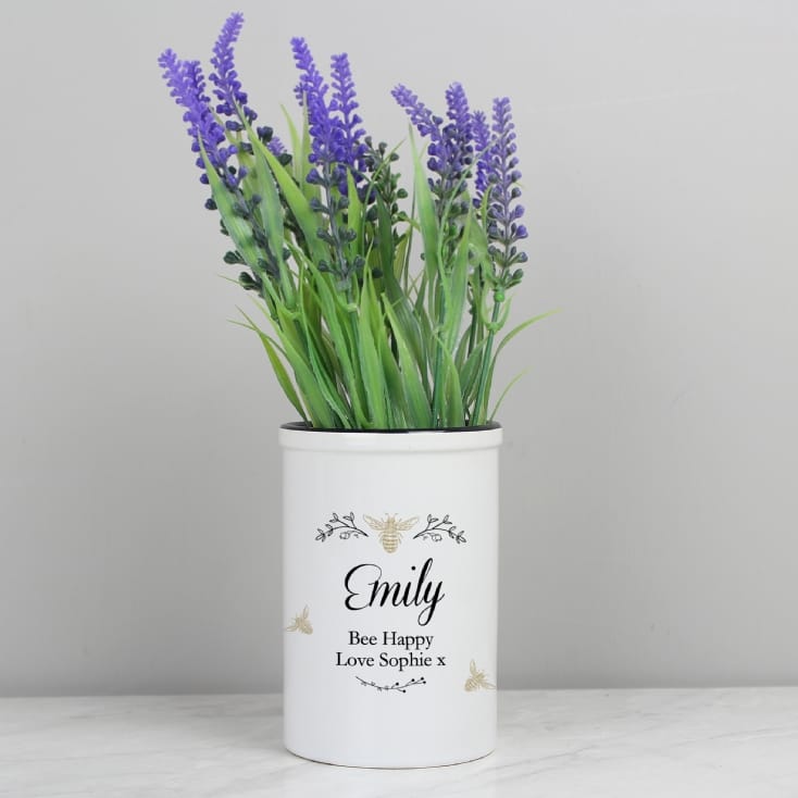 Personalised Straight Sided Ceramic Plant Pots