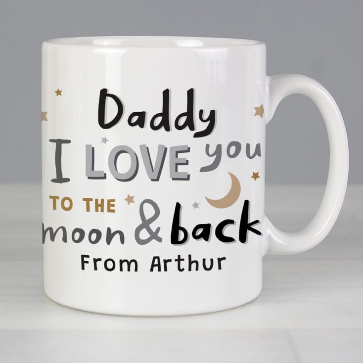 Personalised To the Moon and Back Mug