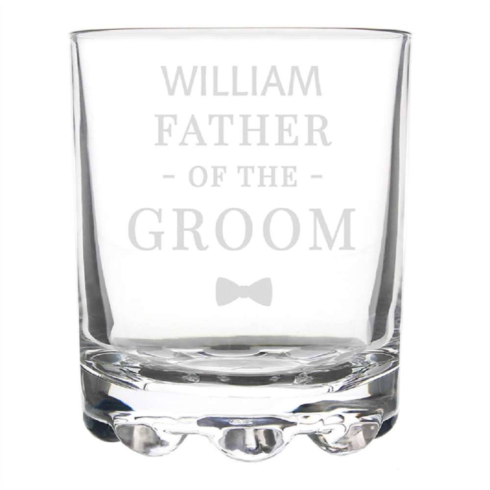 Father of the Groom Personalised Whisky Glass