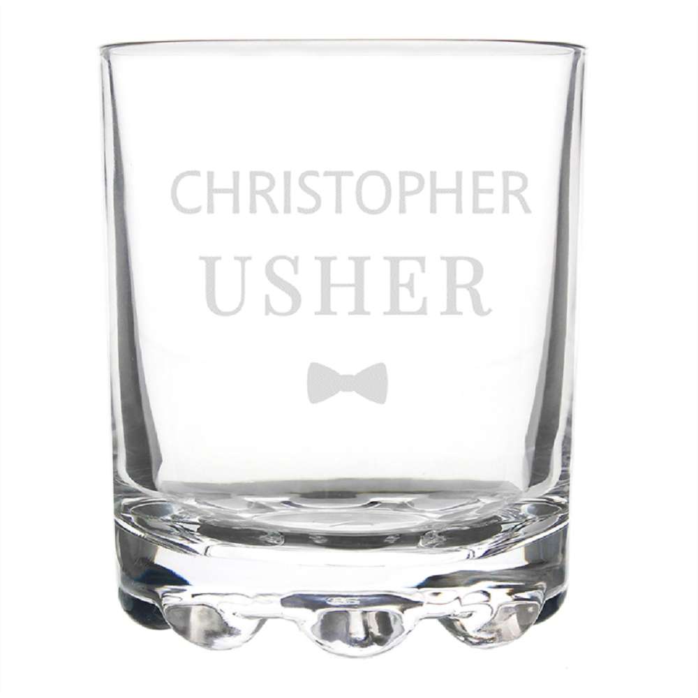 Usher Personalised Whisky Glass
