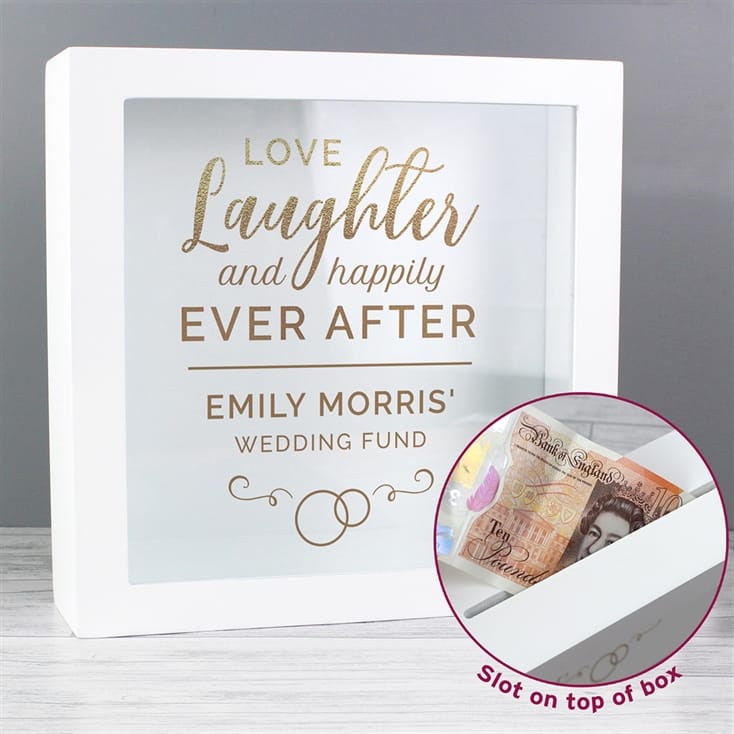 Happily Ever After Personalised Wedding Fund Money Box