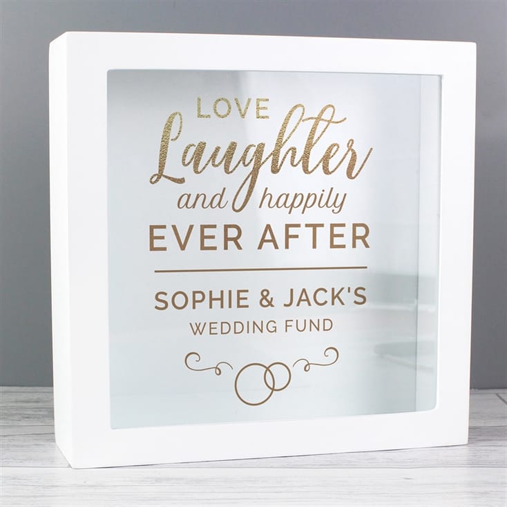 Happily Ever After Personalised Wedding Fund Money Box