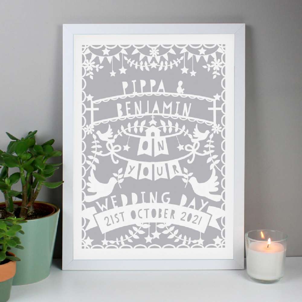 Personalised Spiritual Papercut Design Framed Prints