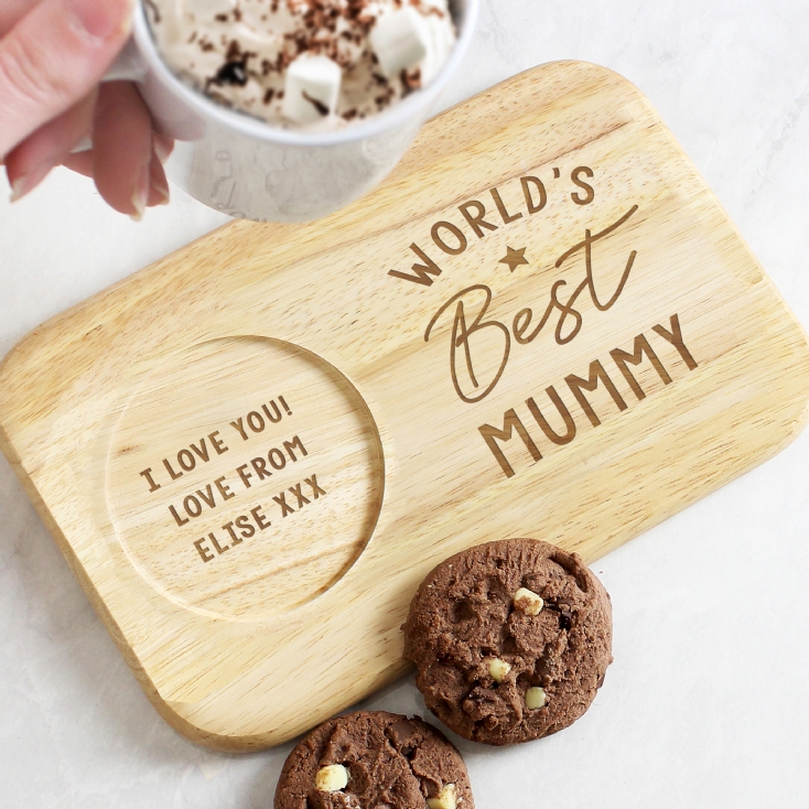 Personalised Wooden Coaster Trays