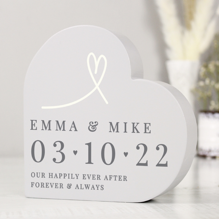 Personalised Free-Standing Heart Ornaments