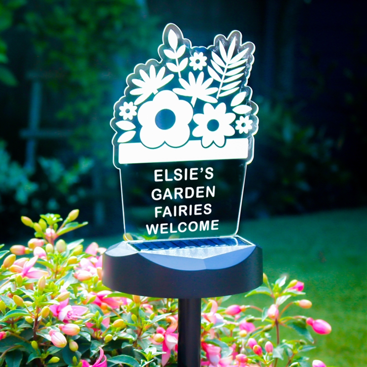 Personalised Outdoor Solar Lights Find Me A Gift