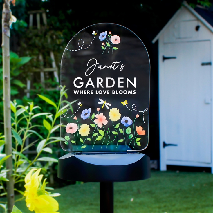 Personalized store solar lights