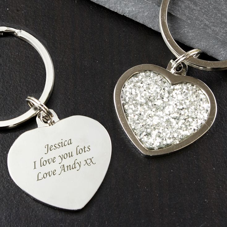 Personalised heart locket keyring gift for mum sister nan Birthday Xmas gifts// 
