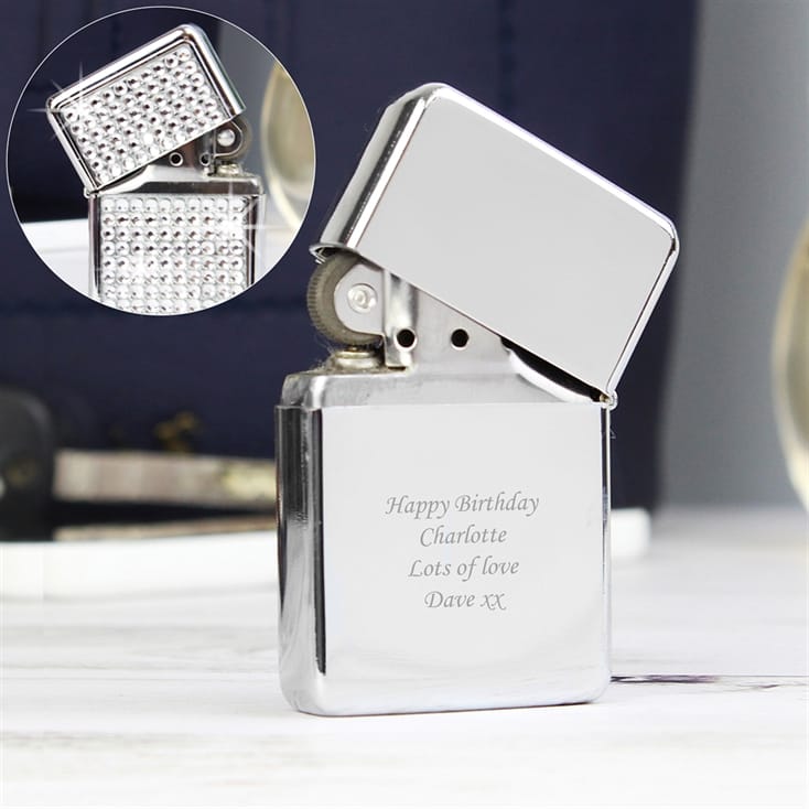 personalised lighter with message engraved 