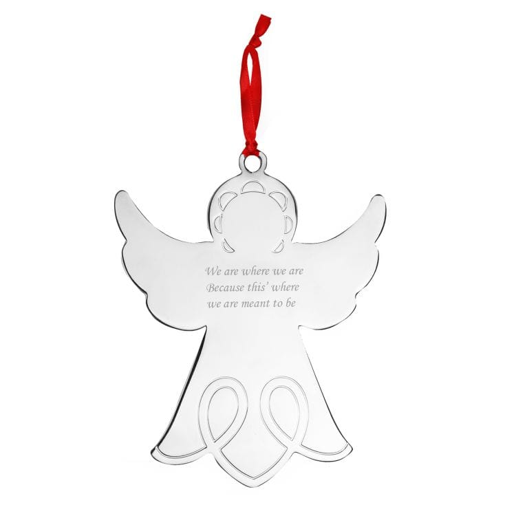 Angel Personalised Christmas Tree Decoration