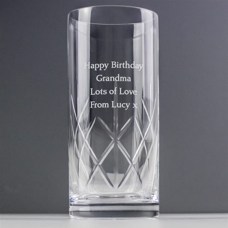 Personalised crystal highball glass Clearance