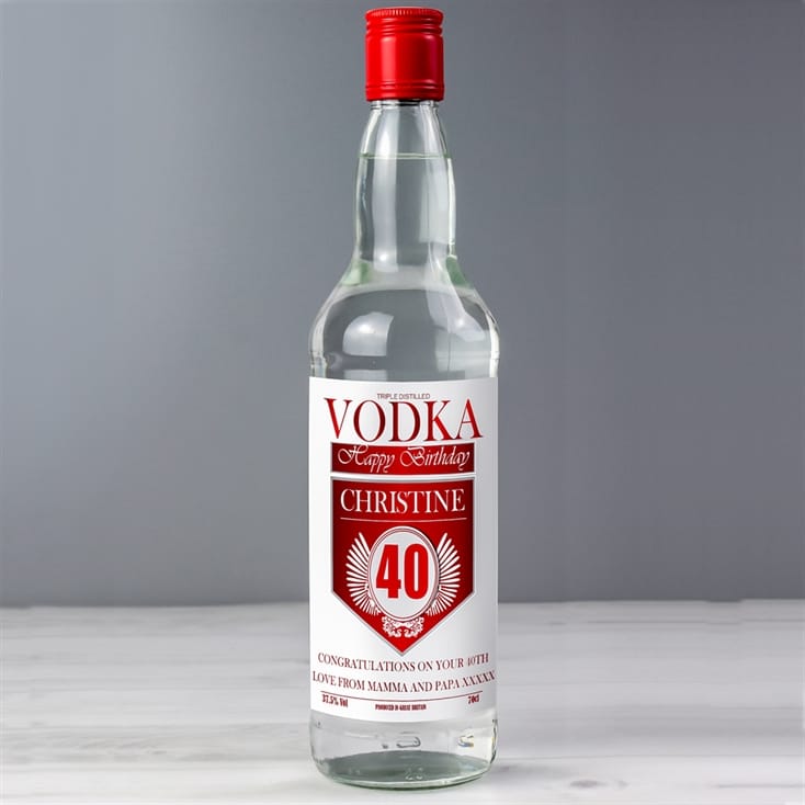 Personalised Birthday Bottle label Gin Wine Vodka Best Friend 18th 21st 30th 171