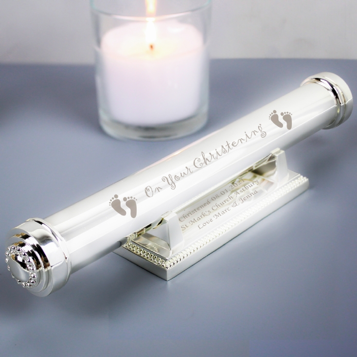 Personalised Christening Certificate Holder Find Me A Gift