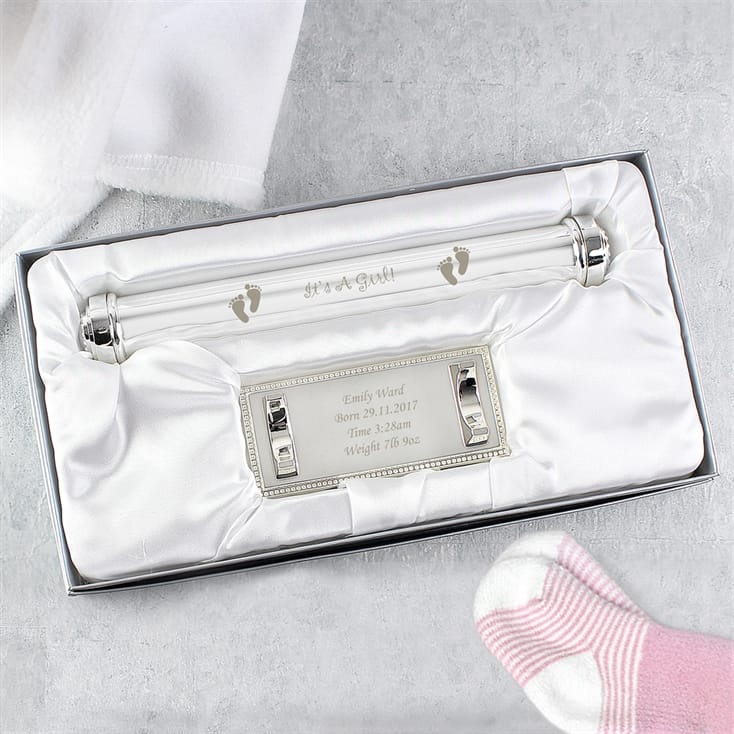 baby birth certificate gift holder