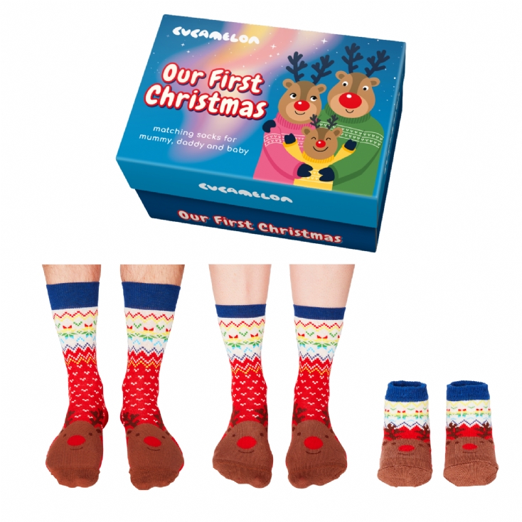 Our First Christmas Family Sock Gift Set