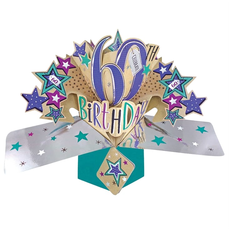 60th Birthday Pop Up Card Find Me A Gift