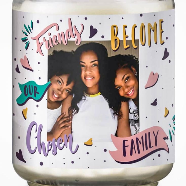 Chosen Family Photo Candle Jar