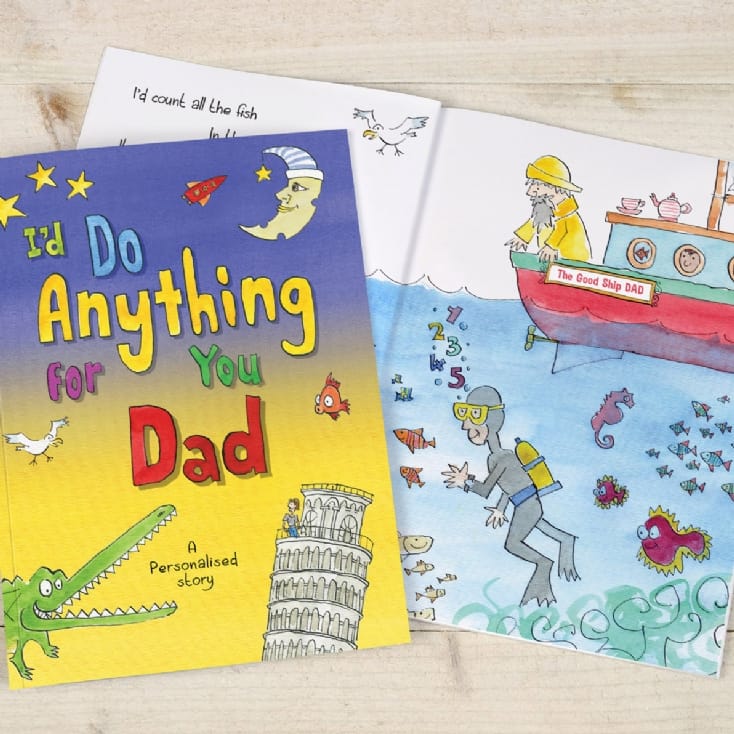 Personalised I'd Do Anything for You Dad Book