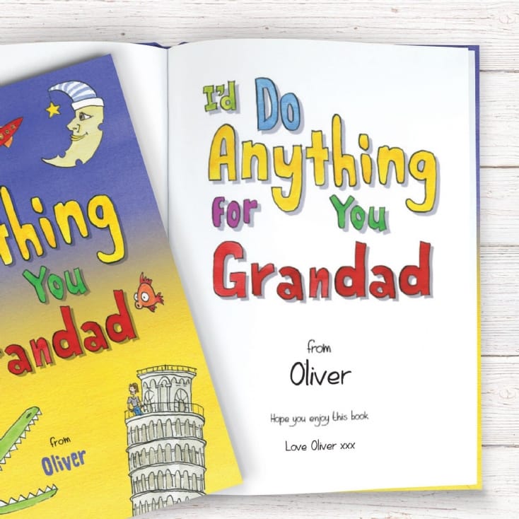 Personalised I’d Do Anything for You Grandad Book